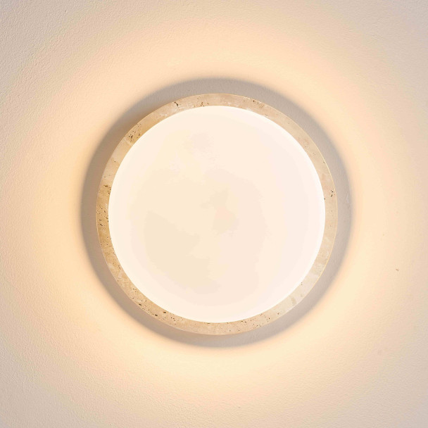 Small 30 cm white ceiling light with natural...