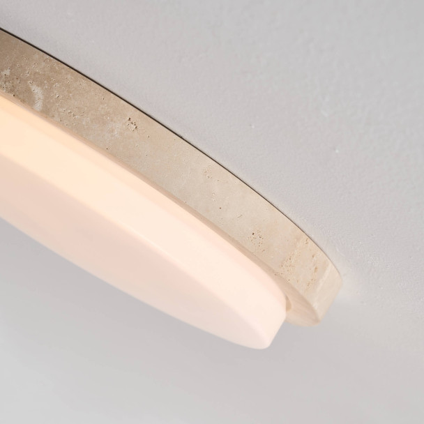 Small 30 cm white ceiling light with natural...