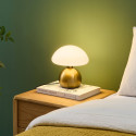 Small gold mushroom touch table lamp - Leonie