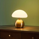 Small gold mushroom touch table lamp - Leonie