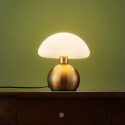 Small gold mushroom touch table lamp - Leonie