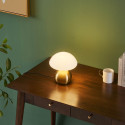 Small gold mushroom touch table lamp - Leonie
