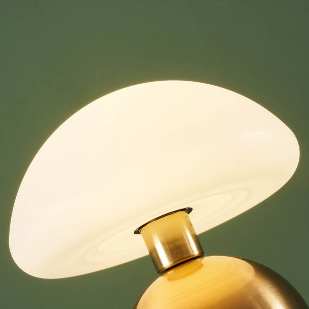 Small gold mushroom touch table lamp - Leonie