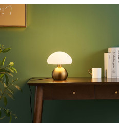 Small gold mushroom touch table lamp - Leonie 2