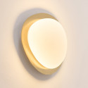 Dimmable shiny gold ceiling light with opal diffuser 50 cm - Kiel