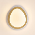 Dimmable shiny gold ceiling light with opal diffuser 50 cm - Kiel