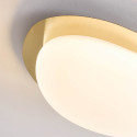 Dimmable shiny gold ceiling light with opal diffuser 50 cm - Kiel