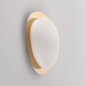 Dimmable shiny gold ceiling light with opal diffuser 50 cm - Kiel
