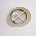 Dimmable shiny gold ceiling light with opal diffuser 50 cm - Kiel