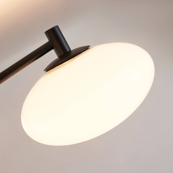 Dimmable black and white ceiling light with 5...