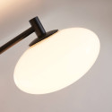 Dimmable black and white ceiling light with 5 globes - Vittoria