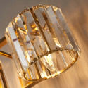 Luxury gold crystal wall light with double beam - Orivania