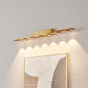 Gold linear LED wall light 70 cm - Vasilka