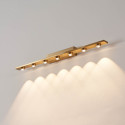 Gold linear LED wall light 70 cm - Vasilka