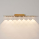 Gold linear LED wall light 70 cm - Vasilka