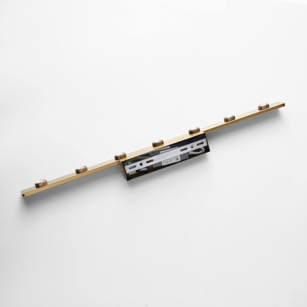 Gold linear LED wall light 70 cm - Vasilka