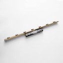 Gold linear LED wall light 70 cm - Vasilka