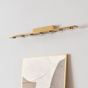 Gold linear LED wall light 70 cm - Vasilka