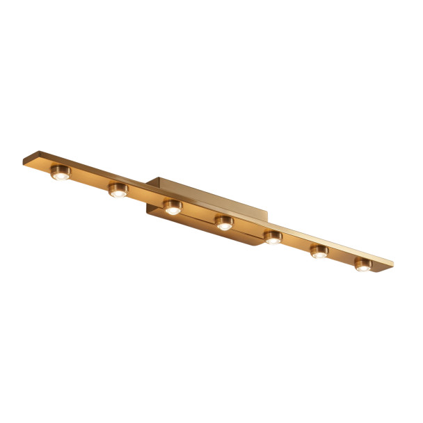 Gold linear LED wall light 70 cm - Vasilka