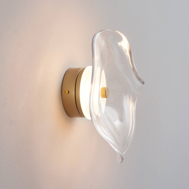 Wall light with clear glass diffuser 7W LED - Lysa