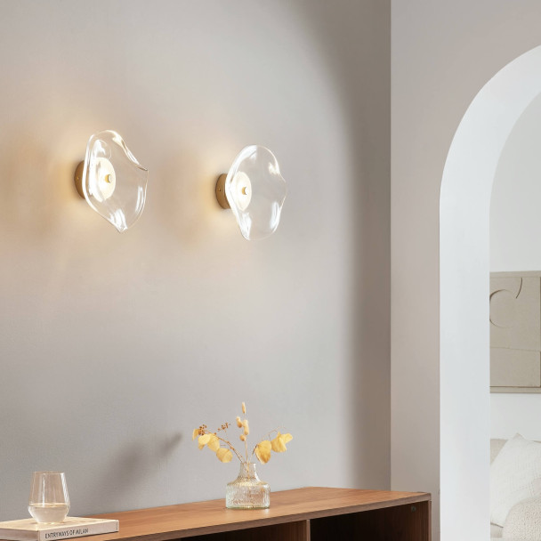 Wall light with clear glass diffuser 7W LED - Lysa
