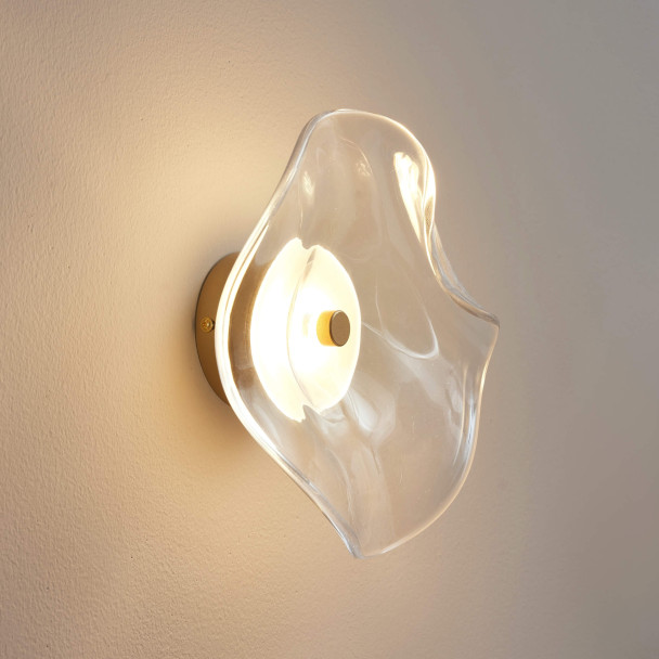 Wall light with clear glass diffuser 7W LED - Lysa