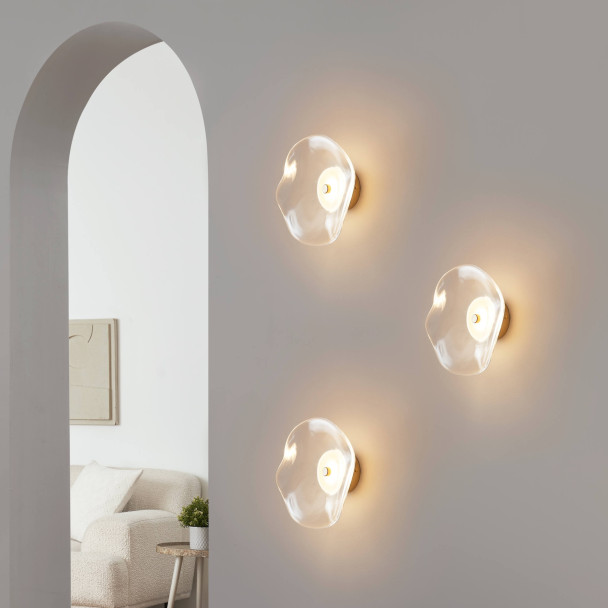 Wall light with clear glass diffuser 7W LED - Lysa