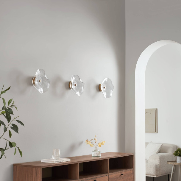 Wall light with clear glass diffuser 7W LED - Lysa