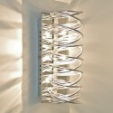 silver metal interior wall light - Memphis