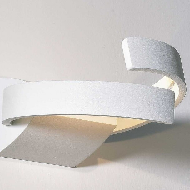 Wall light - LED aluminium design 2 Light round - Arca