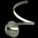 Wall light - LED satin silver design with 3-step dimmer switch - Looper