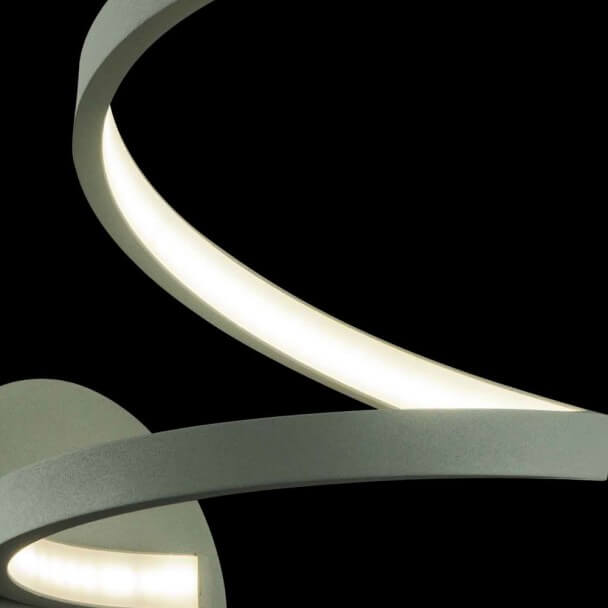 Wall light - LED satin silver design with 3-step dimmer switch - Looper