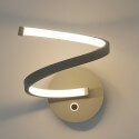 Wall light - LED satin silver design with 3-step dimmer switch - Looper