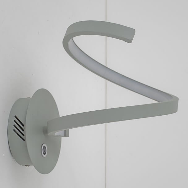 Wall light - LED satin silver design with 3-step dimmer switch - Looper