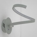 Wall light - LED satin silver design with 3-step dimmer switch - Looper