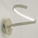 Wall light - LED satin silver design with 3-step dimmer switch - Looper
