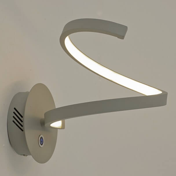 Wall light - LED satin silver design with 3-step dimmer switch - Looper