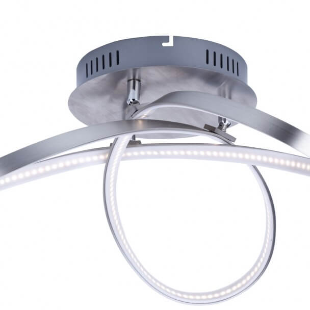 Loop Led Ceiling Light Ceiling light LED | design 3 loops satin nickel - Acht